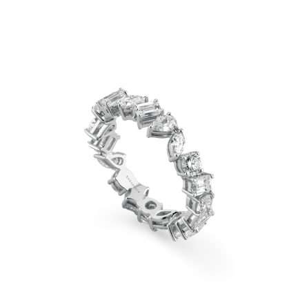 Anello Buonocore Swing oro bianco diamanti bianchi 2,39ct