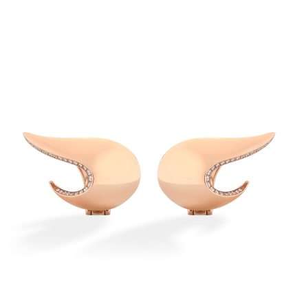 Orecchini Buonocore Wings oro rosa diamanti bianchi 0,23ct