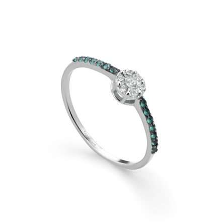 Anello Buonocore Young oro bianco diamanti bianchi 0,26ct