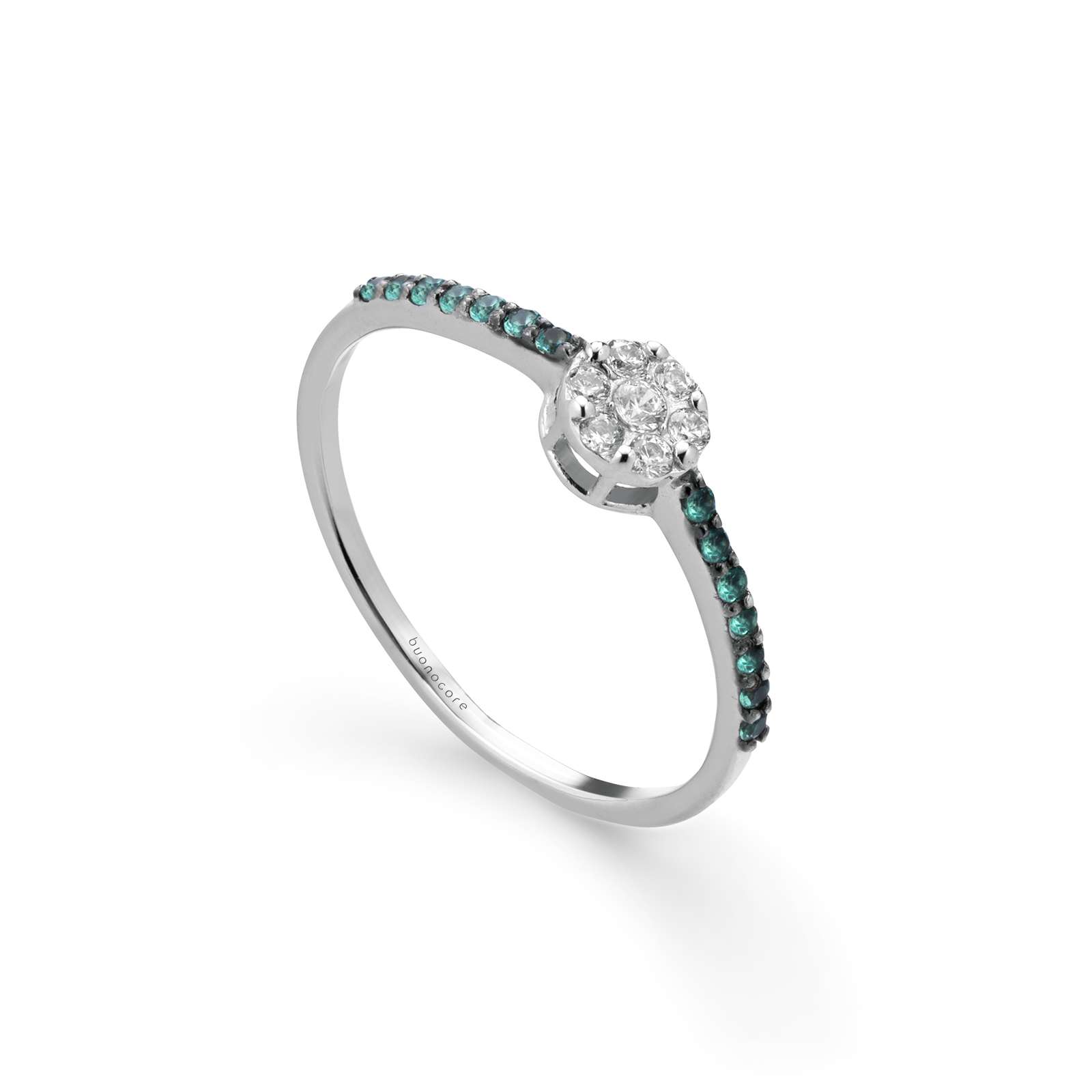 Anello Buonocore Young oro bianco diamanti bianchi 0,26ct