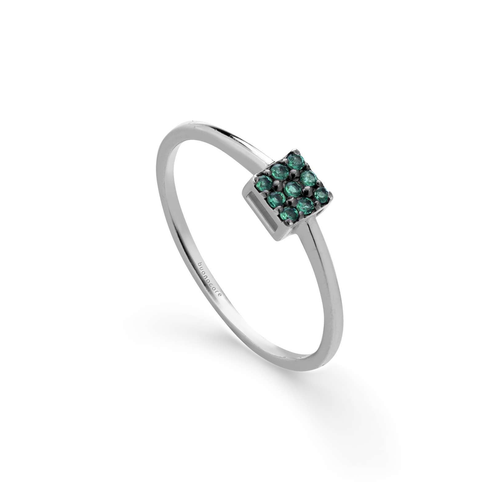 Anello Buonocore Young oro bianco 18kt liscio