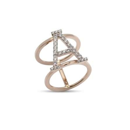 Anillo Buonocore You Are en oro rosa con diamantes blancos 0,56ct