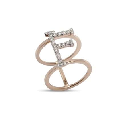 Anillo Buonocore You Are en oro rosa con diamantes blancos 0,47ct