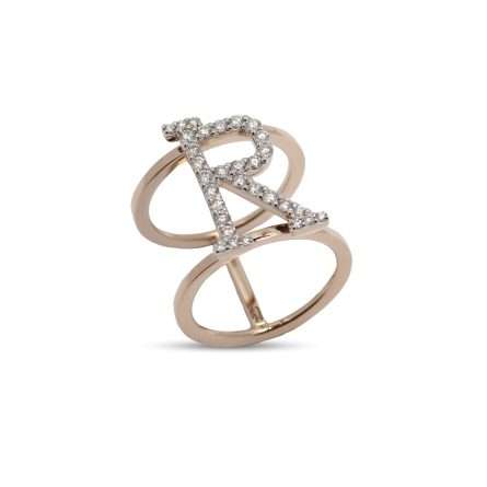 Anillo Buonocore You Are en oro rosa con diamantes blancos 0,62ct 7,40 g
