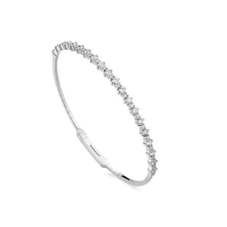 Buonocore Wave 18kt white gold bracelet white diamonds 1.40ct