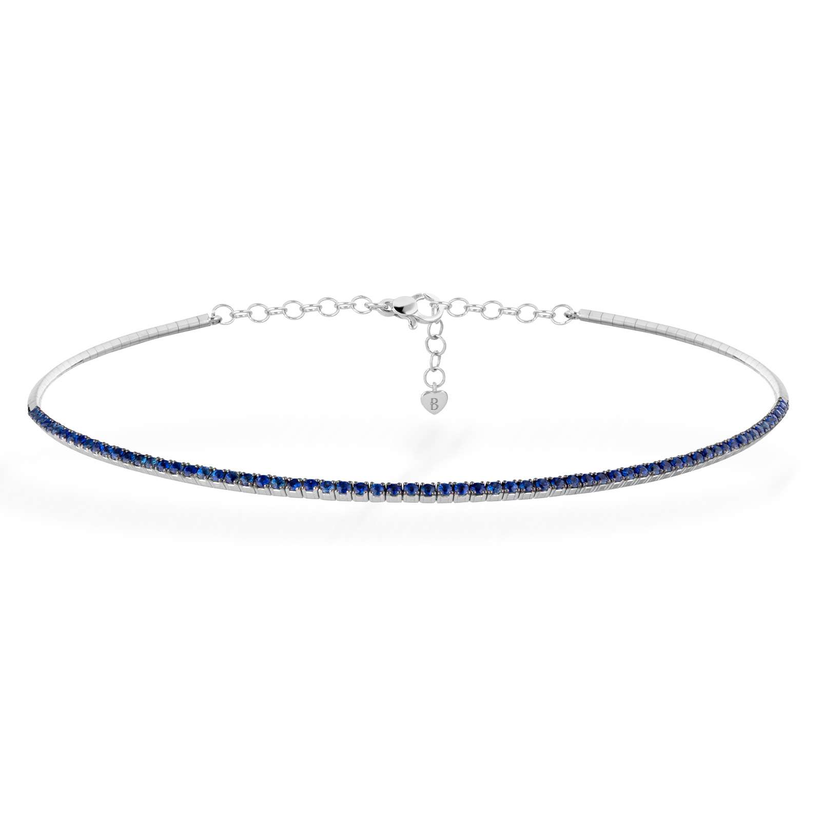 Collana Buonocore Wish oro bianco zaffiri 2,60ct