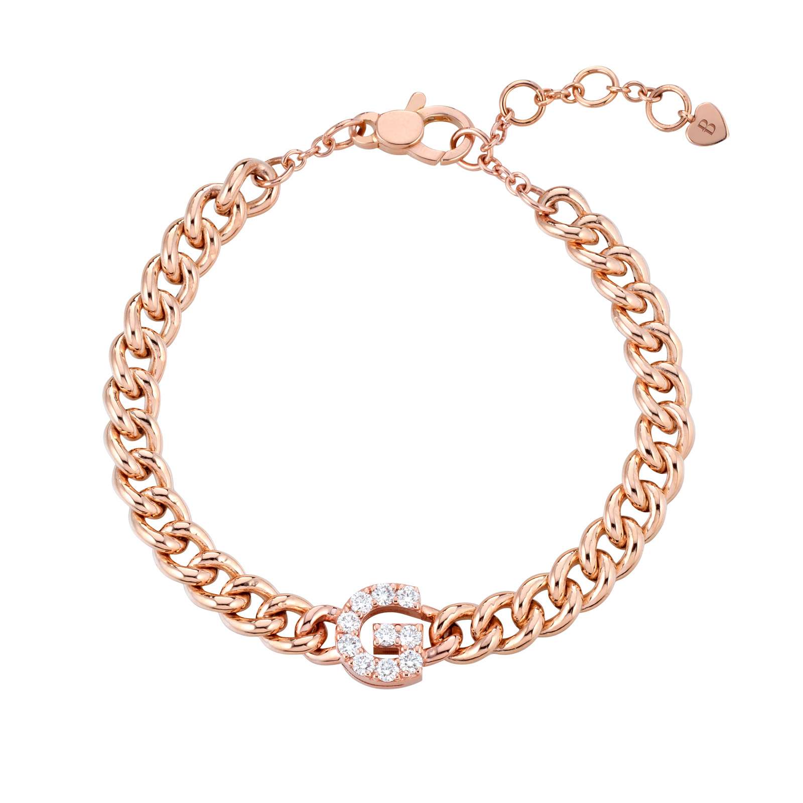 Bracciale Buonocore You Are oro rosa groumette diamanti bianchi 0,50ct