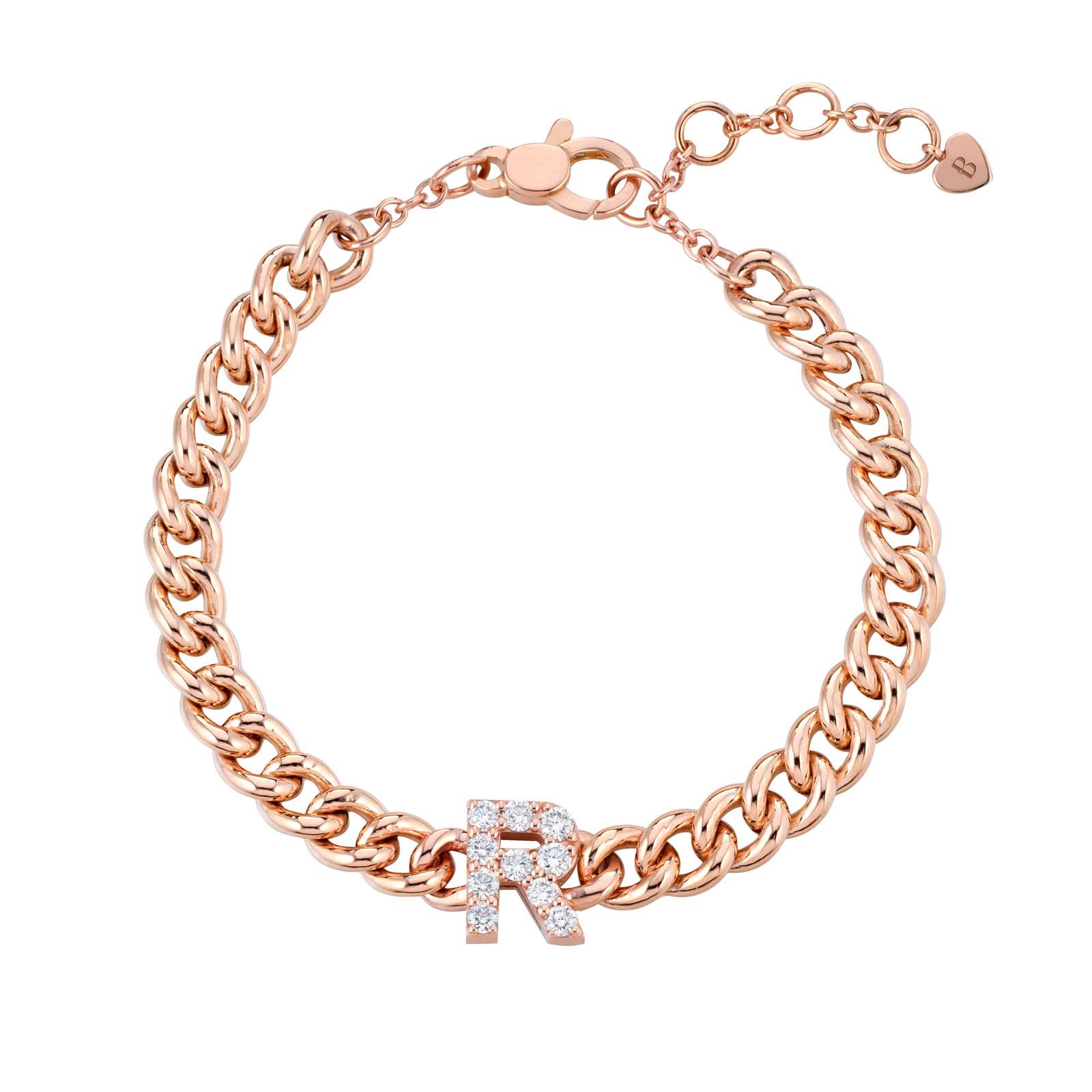 Bracciale Buonocore You Are oro rosa groumette diamanti bianchi 0,50ct 10,40 g