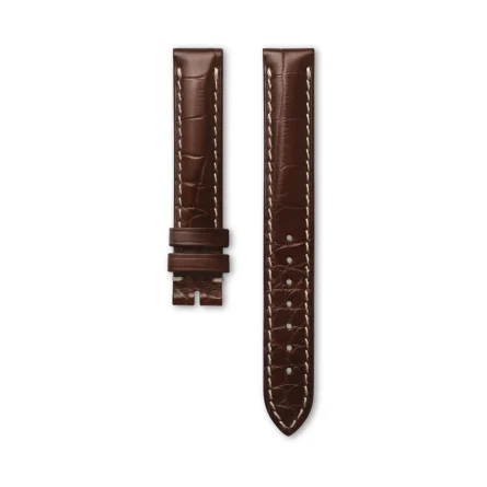 Genuine Longines alligator leather strap brown 14 mm