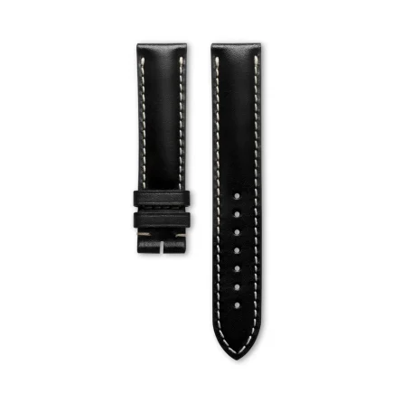 Genuine Longines calf leather strap black 14 mm