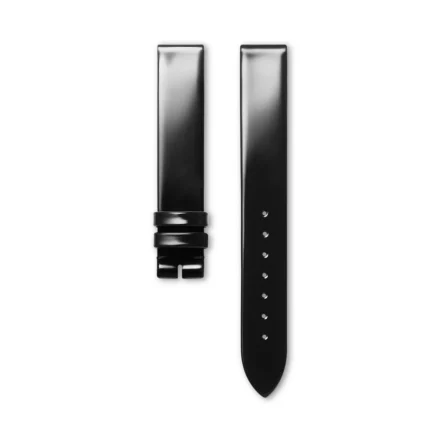 Genuine Longines calf leather strap black 14 mm
