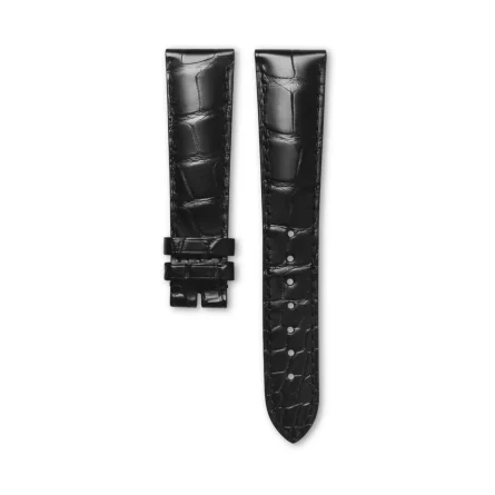 Cinturino originale Longines alligatore nero 20-16 mm