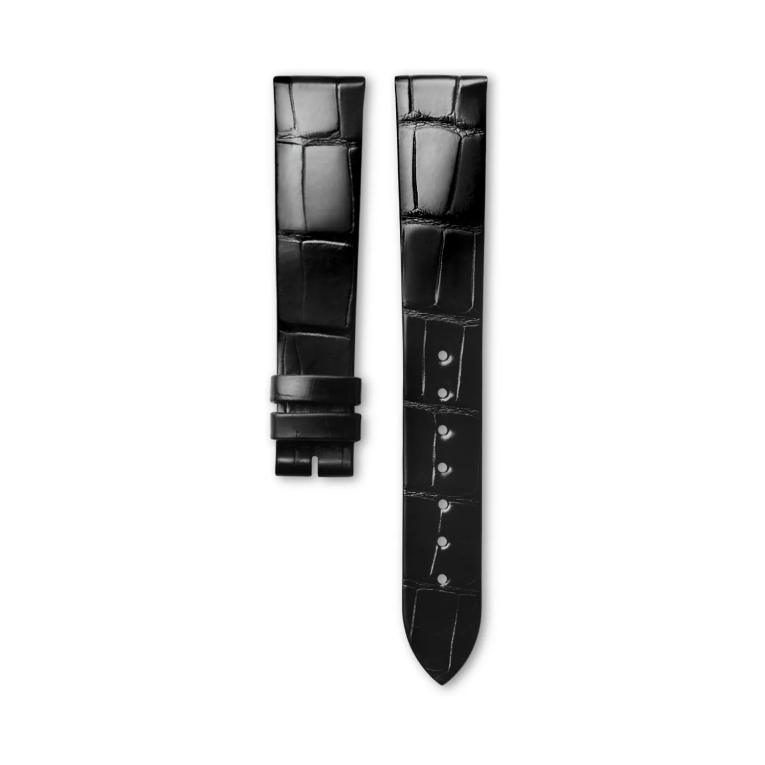 Cinturino originale Longines alligatore nero 16-14 mm