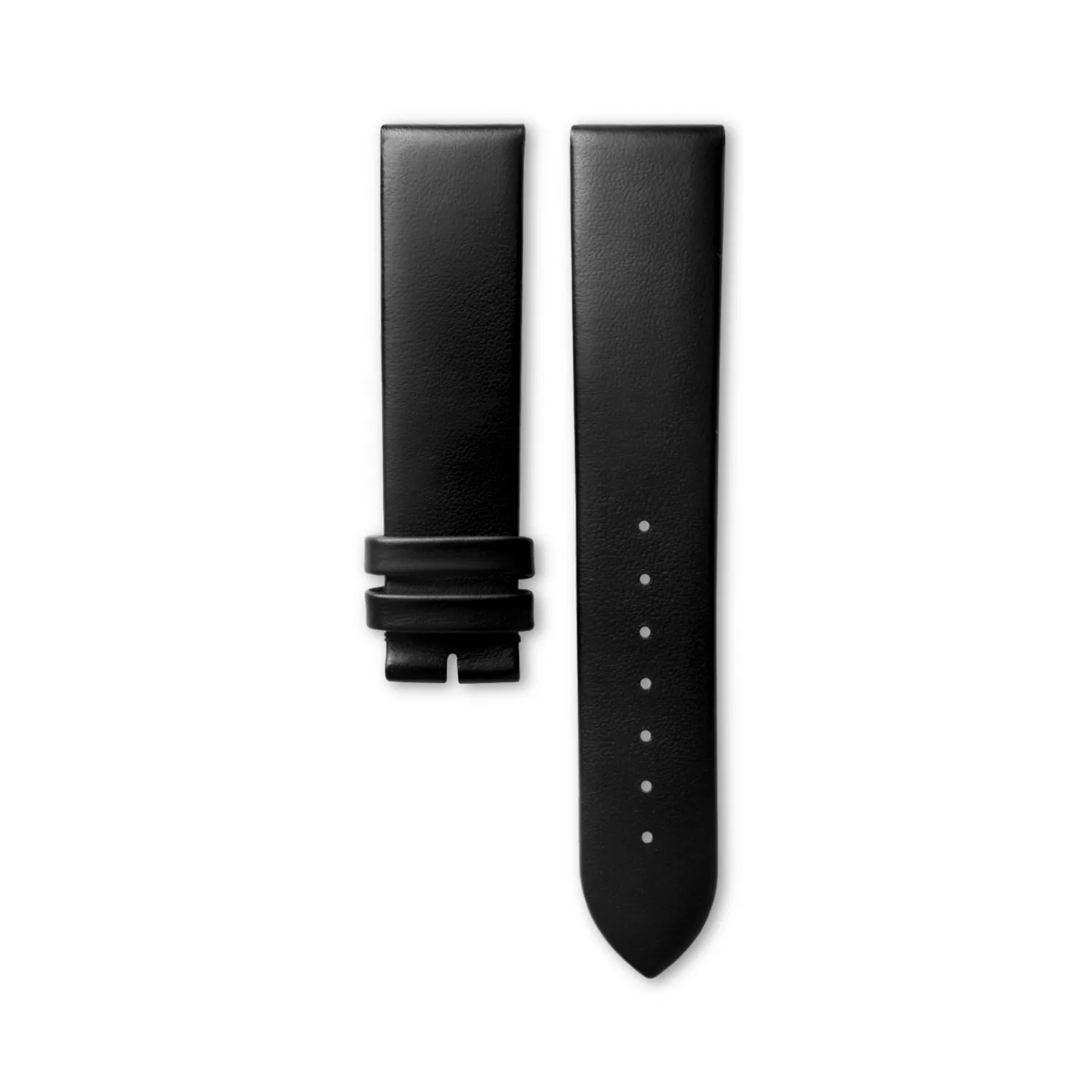 Cinturino originale Longines pelle vitello nero 19-18 mm
