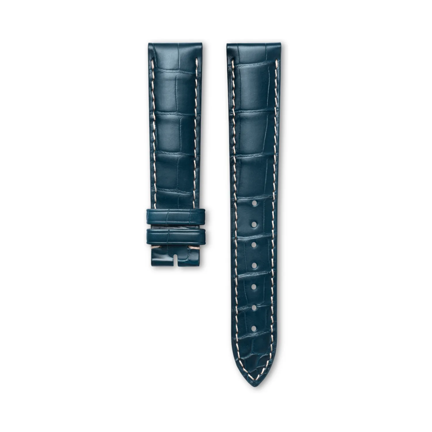 Cinturino originale Longines alligatore blu 18-16 mm