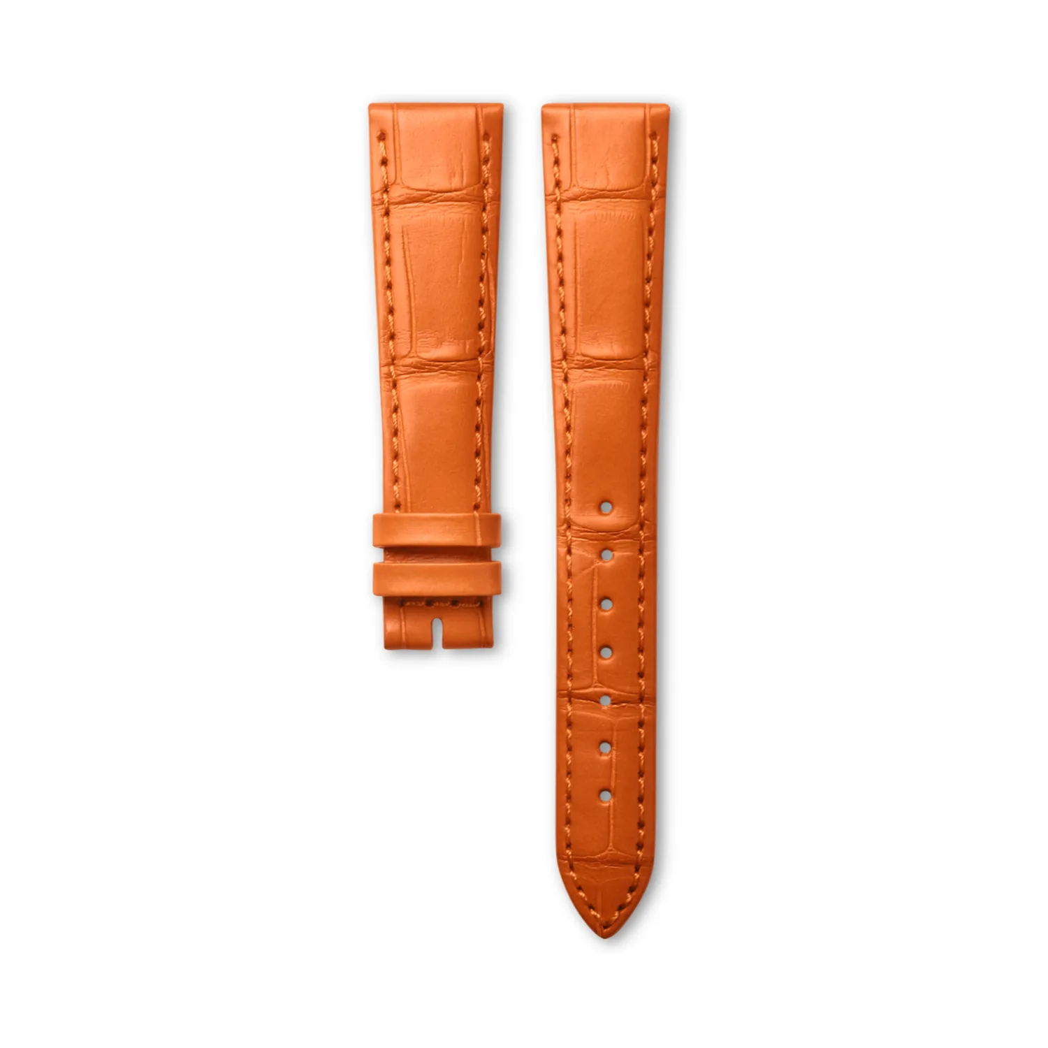 Cinturino originale Longines alligatore arancione 17-14 mm