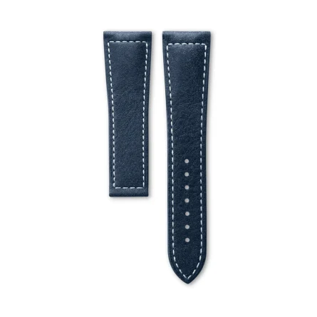 Genuine Longines calf leather strap blue 22-18 mm