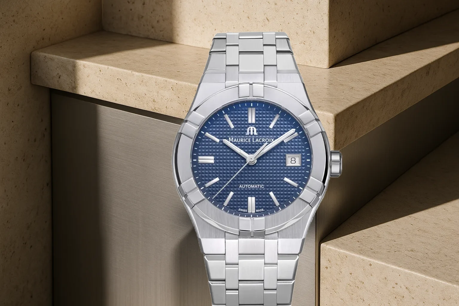 Maurice Lacroix Aikon: l’acciaio con bracciale integrato che non copia il Royal Oak