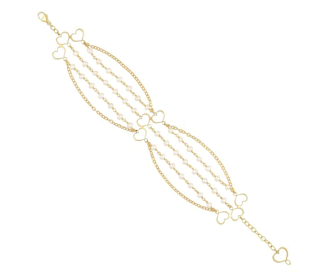 Bracciale Maman et Sophie Trame BRTRM3PECT in argento 925 dorato