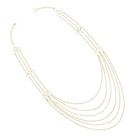Collana Maman et Sophie Trame CLTRM4PECT in argento 925 dorato