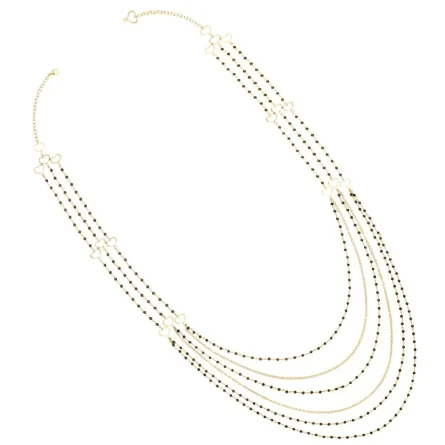 Girocollo Maman et Sophie Trame CLTRM4SPCT in argento 925 dorato