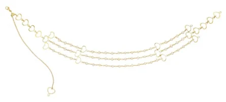 Girocollo Maman et Sophie Trame GHTRM3PE in argento 925 dorato