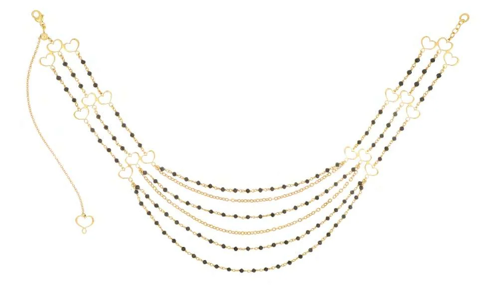 Girocollo Maman et Sophie Trame GHTRM4SPCT in argento 925 dorato
