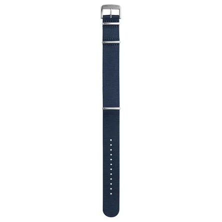 Cinturino originale Mido Os Captain in tessuto blu 22 mm con fibbia in acciaio