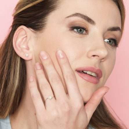 Anello con perla coltivata in oro 18kt Ø 4-4,5 mm — LeLune