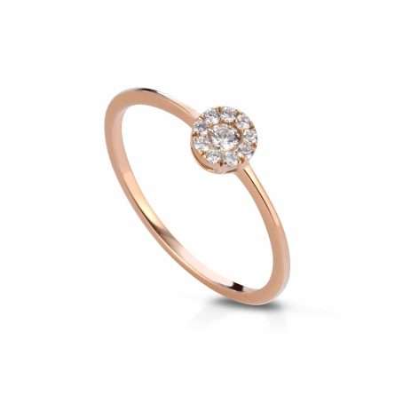 Anello Magic in oro 18kt con diamanti 0,14ct — LeLune
