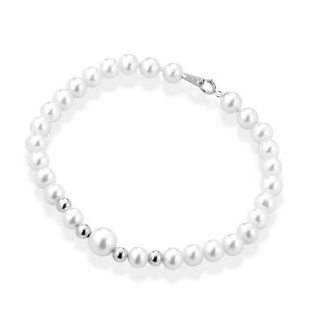 Bracciale di perle coltivate d'acqua dolce in oro 18kt Ø 5,5-6 e 7,5-8 mm Starlight