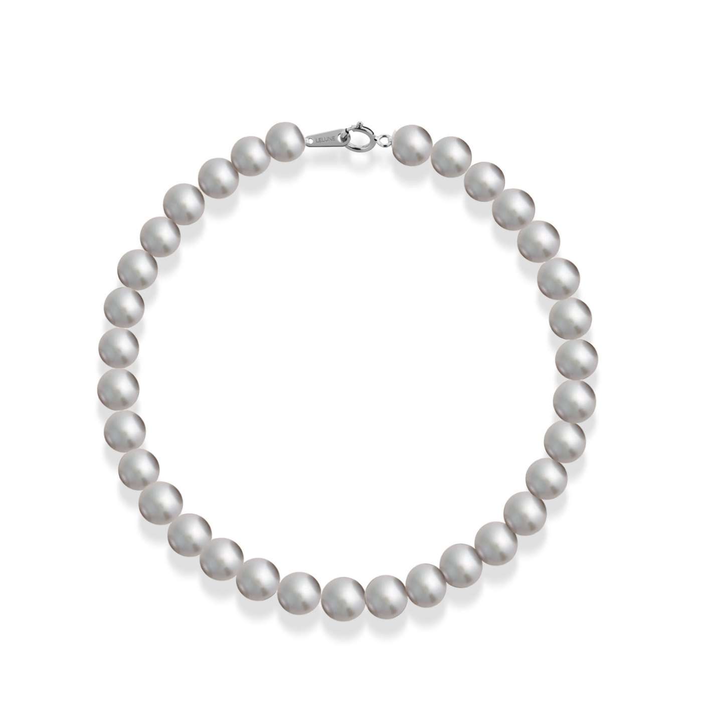 Bracciale di perle coltivate d'acqua dolce in oro bianco 18kt Ø 4,5-5 e -5,5-6 e -6,5-7 mm — LeLune
