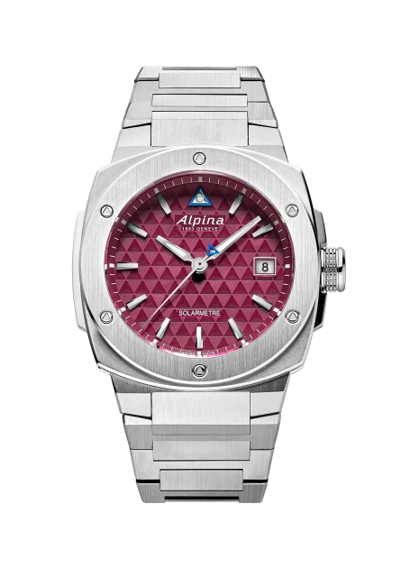 Alpina Alpiner Extreme Solarmetre 37,5 × 38,9 mm burgundy dial | Ref. AL-140BRG3AE6B