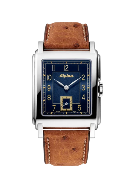 Alpina Heritage Alpiner Carrée Automatic 32,5 × 39 mm quadrante blu | Ref. AL-530N3C6