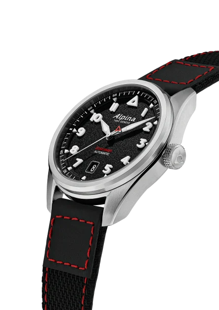 Alpina Startimer Pilot Automatic 40 mm quadrante nero | Ref. AL-525BW4S36